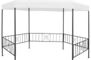 Garden Gazebo 323x275x265 cm White 180 g/sqm
