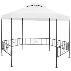 Garden Gazebo 323x275x265 cm White 180 g/sqm