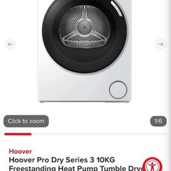 Hoover Condenser/Heat Pump tumble Dryer 10kg Wifi/Bluetooth
