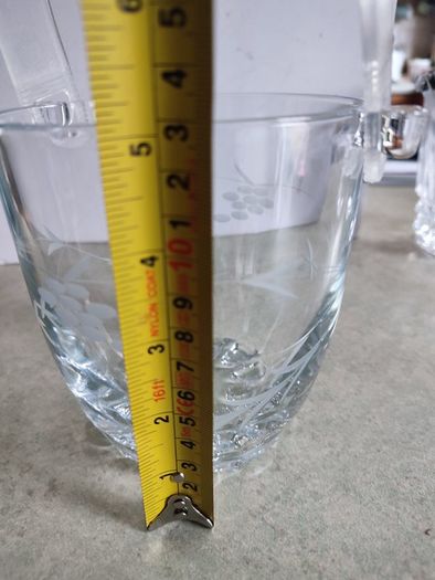 Vintage Duisk  glass ice bucket