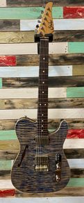 Suhr Alt T Limited Edition Flamed Denim Blue