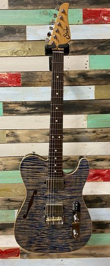 Suhr Alt T Limited Edition Flamed Denim Blue
