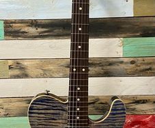 Suhr Alt T Limited Edition Flamed Denim Blue