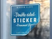 double sided window stickers Double sided window stickers