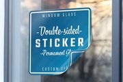 double sided window stickers Double sided window stickers