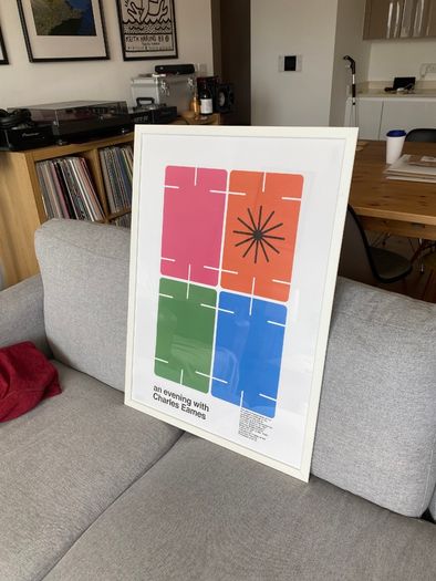 Large Charles Eames 70x50cm Print Poster
