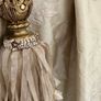 Beautiful Silk Interlined Embossed Curtains Pale Gold 90" W x 79" D Image 8