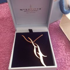 Brand New Newbridge Silver Necklace in Rose Gold