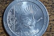 USA, State Quarter Dollar 2015 Louisiana - National Parks Series - free standard postage