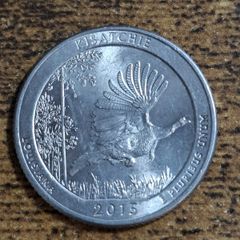 USA, State Quarter Dollar 2015 Louisiana - National Parks Series - free standard postage