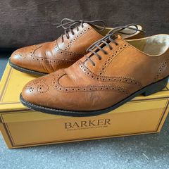 Barker England Windsor Collection Brown Leather Brogues Size UK8,5 Cedar Calf