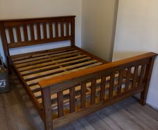 Wooden bed frame