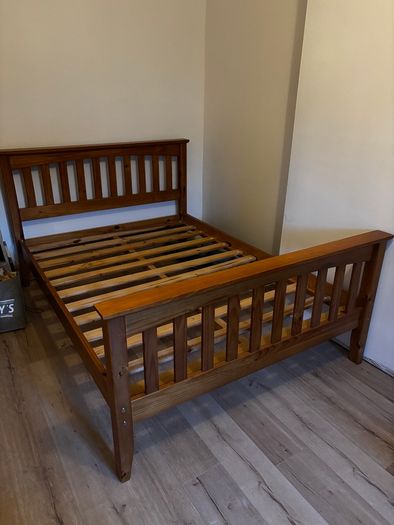 Wooden bed frame