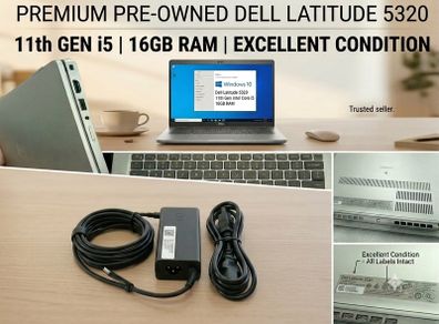 Dell Latitude 5320 | Intel Core i5-1145G7 | 16GB RAM | 256GB SSD Laptop
