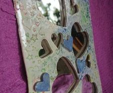 Ceramic Deco Mirror by Sara Roberts
