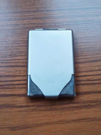 Vintage silver plated matchbook case for carrying and protecting matchbooks  size 6x9.5cm