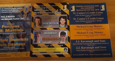 GAA Kilkenny Club Hurling programmes