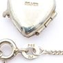 Sterling Silver Photo Locket Necklace On Signed 925 Chain Image 5