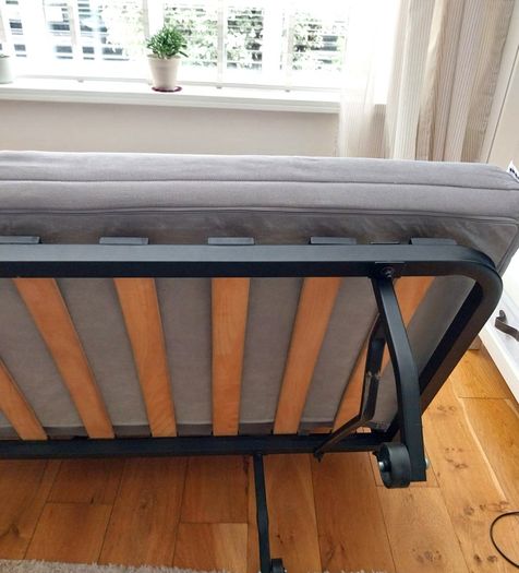 IKEA 2-Seat Sofa-Bed (Black & White Geometric)