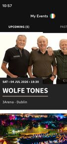 5 Tickets for The Wolfe Tones