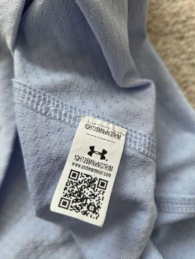 Under Armour light blue yoga top