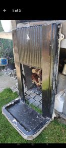 Cast iron fireplace