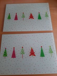 2026 festive glass chopping boards