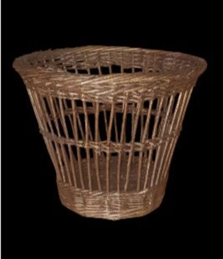 Vintage Harrods Wicker Waste Basket Pristine