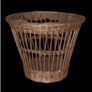 Vintage Harrods Wicker Waste Basket Pristine Image 5