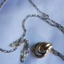 Vintage 9Ct Solid Yellow Gold 375 Hallmark Trinity Knot Three Circle and Necklace L-19"  5.0g Image 9