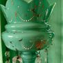 Victorian Glass Lustre Vase Image 3