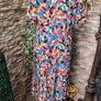 Vintage 80s 90s Guy Dubois Paris pleated shirt dress Uk 14 Image 6