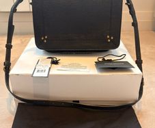 Jerome Dreyfuss Igor Crossbody Bag in black lambskin leather