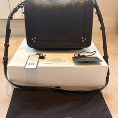 Jerome Dreyfuss Igor Crossbody Bag in black lambskin leather