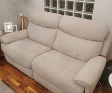 2 Electric reclining sofas(will sell separately)