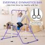 Gymnastics Bars, Junior Training Kip Bar Gymnastics Equipment for Home,Adjustable Height Folding Horizontal Bar with Gymnastic Rings for Kid Image 9