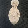 Lovely Vintage Jesus Sacred Heart Holy water Font Image 6