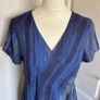 Colour 5 Power viscose blue grey dress size 10 long Image 3