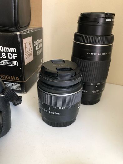 Sony Digital Camera & 3 Lenses