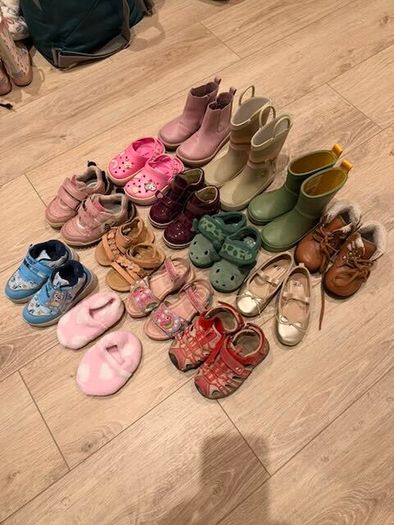 Variety of footwear for girl aged 1 - 3