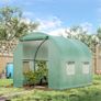 NEW SALE | Polytunnel Greenhouse Reinforced Walk in, Steel Frame, PE, 4 Mesh Windows 2.5x2 m Image 2