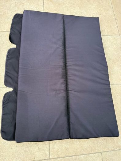 Garden Bench Cushion, 2 Seater Swing Chair Cushion, Seat Pad for Outdoor Use, L130cm, Black