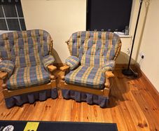 armchairs x 2 one of them is a rockin chair