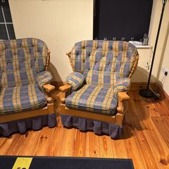 armchairs x 2 one of them is a rockin chair