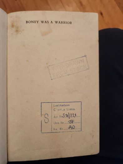 Boneywas A Warrior. By Rosemary Manning. Hardback With Dustjacket In Fair Condition.