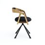 Vanguard Oak Swivel Dining Armchair  Modern Wood Meets Function Image 5