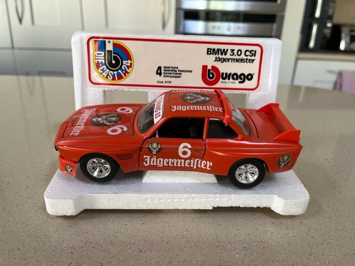 BMW 3.0CSI 1/24 Jagermeister Rare Burago