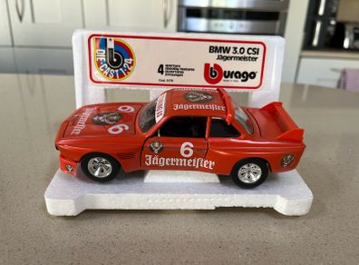 BMW 3.0 CSI Turbo Jagermeister 1/24 Burago Rare