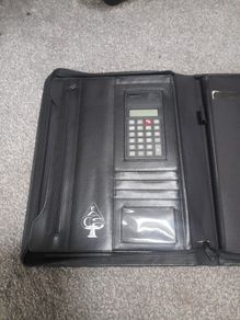 leather business folder