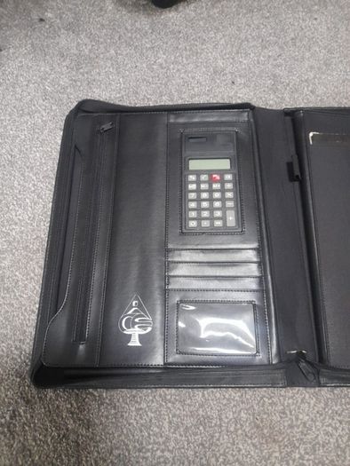 leather business folder